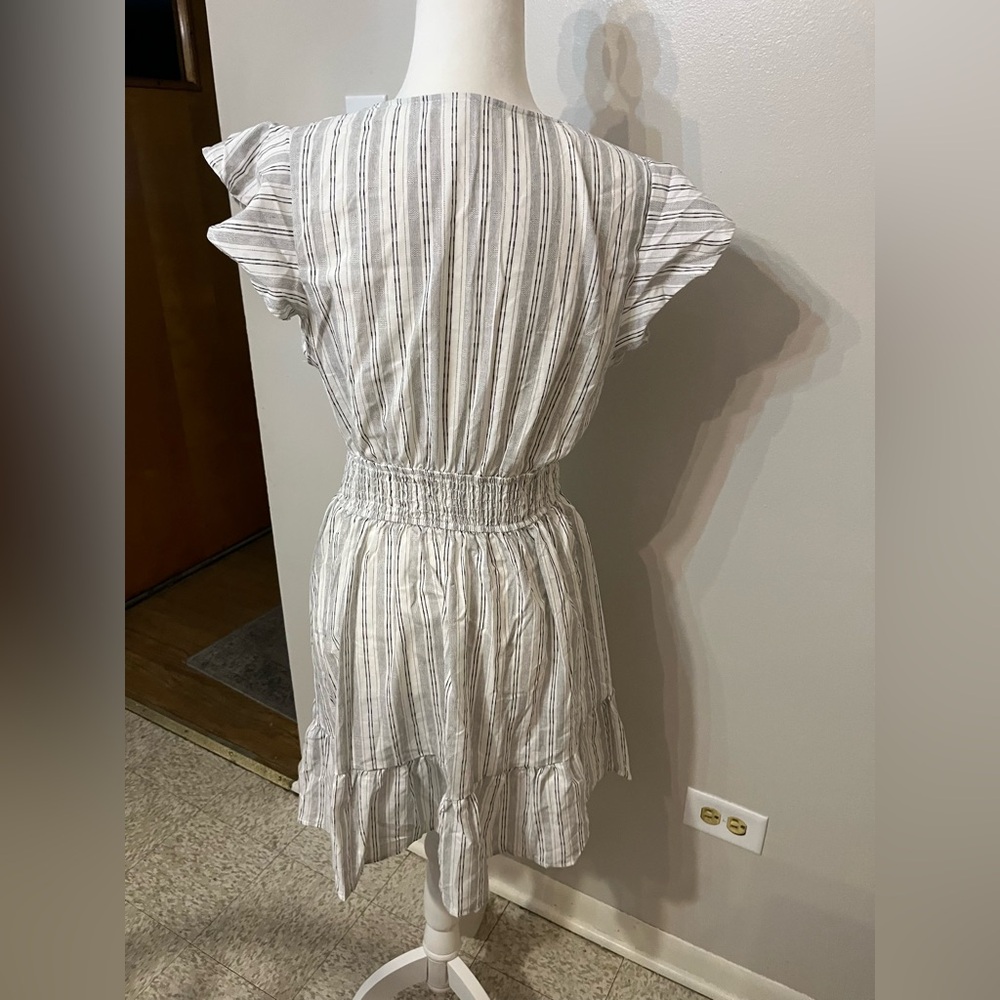 #3 Cupshe Gray Striped Midi Dress - Picture 5 of 6